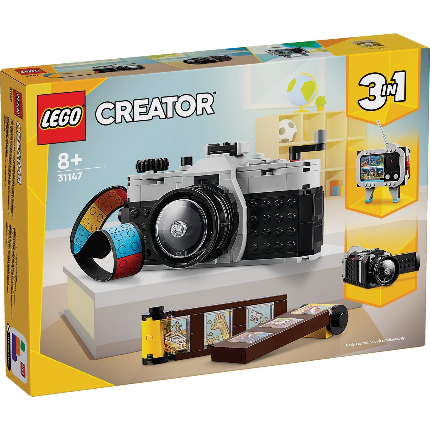 LEGO® Creator 3-in-1 Retro Camera - Bộ Lắp Ráp Máy Ảnh Cổ Điển 3 Trong 1 - LEGO 31147 - Hình ảnh sản phẩm