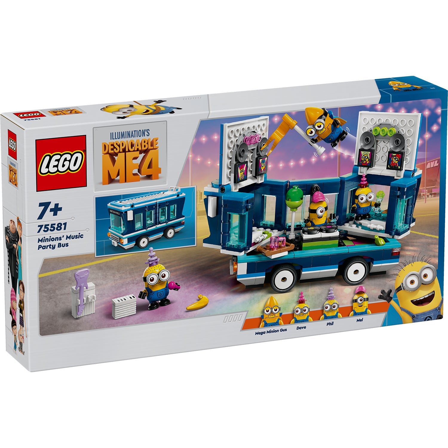 LEGO® Despicable Me 4 Minions’ Music Party Bus - Đồ Chơi Lắp Ráp Xe Buýt Tiệc Tùng Minion - LEGO 75581 - Hình ảnh sản phẩm