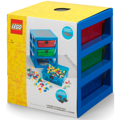 LEGO 3-Drawer Storage Rack - Blue Kệ Lưu Trữ 3 Ngăn Kéo LEGO - Hình ảnh bổ sung 4