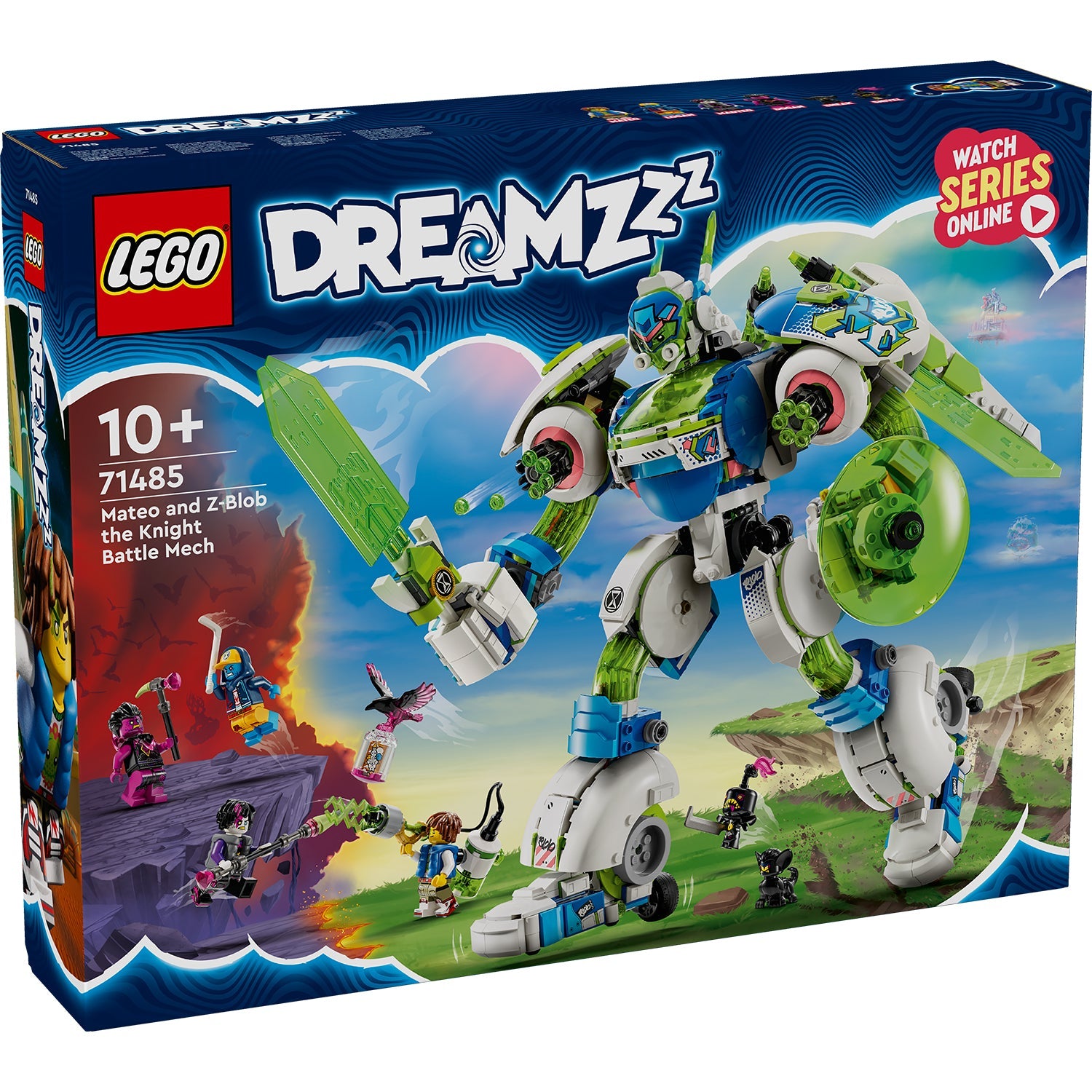 LEGO® DREAMZzz™ Mateo and Z-Blob the Knight Battle Mech - Robot Hiệp Sĩ 3-Trong-1 - LEGO 71485 - Hình ảnh sản phẩm