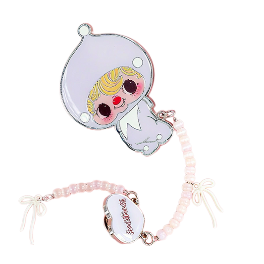 POUKA CHILDHOOD BUTTON PHONE CHARM - Móc treo điện thoại Art Toy Blind Box - 52TOYS