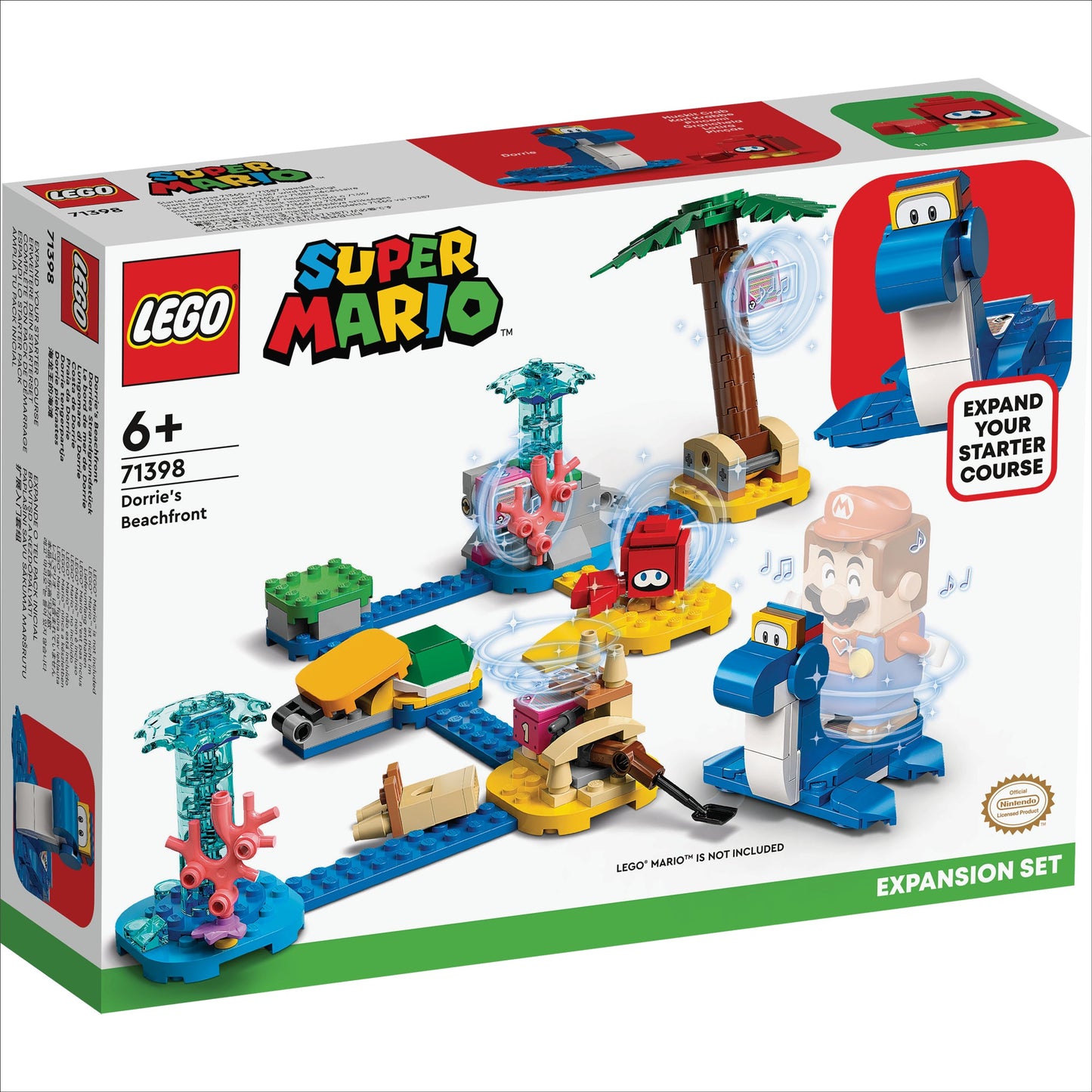 LEGO® Super Mario™ Dorrie’s Beachfront Expansion Set - Bộ Mở Rộng Bãi Biển Của Dorrie LEGO 71398 - Hình ảnh sản phẩm