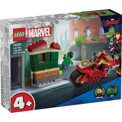 LEGO® Marvel Iron Man with Bike and The Hulk - Đồ Chơi Lắp Ráp Siêu Anh Hùng Avengers - LEGO 76287 - Hình ảnh sản phẩm