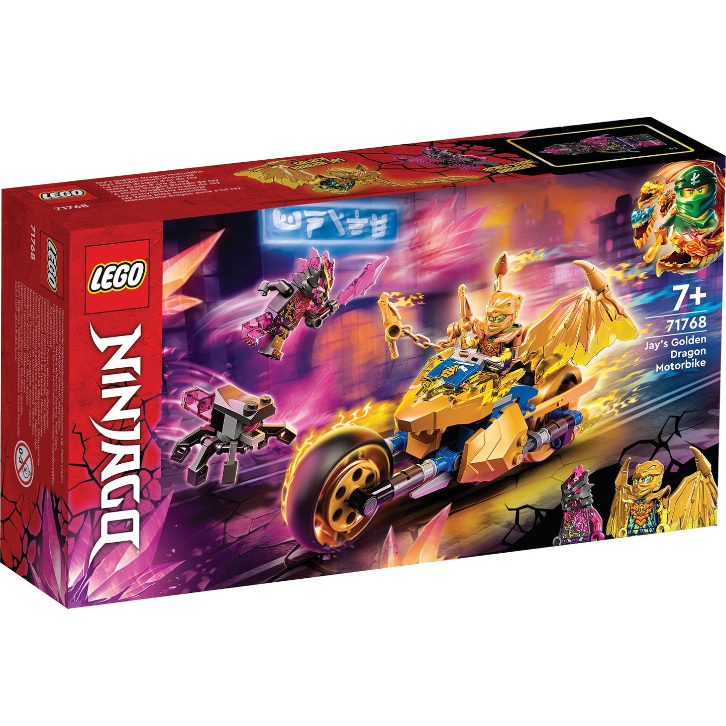 LEGO® NINJAGO® Jay’s Golden Dragon Motorbike - Mô tô Rồng Vàng của Jay - LEGO 71768 - Hình ảnh sản phẩm