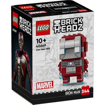 LEGO® BrickHeadz™ Iron Man MK5 Figure Mô Hình Lắp Ráp Marvel Siêu Anh Hùng LEGO 40669 - Hình ảnh sản phẩm