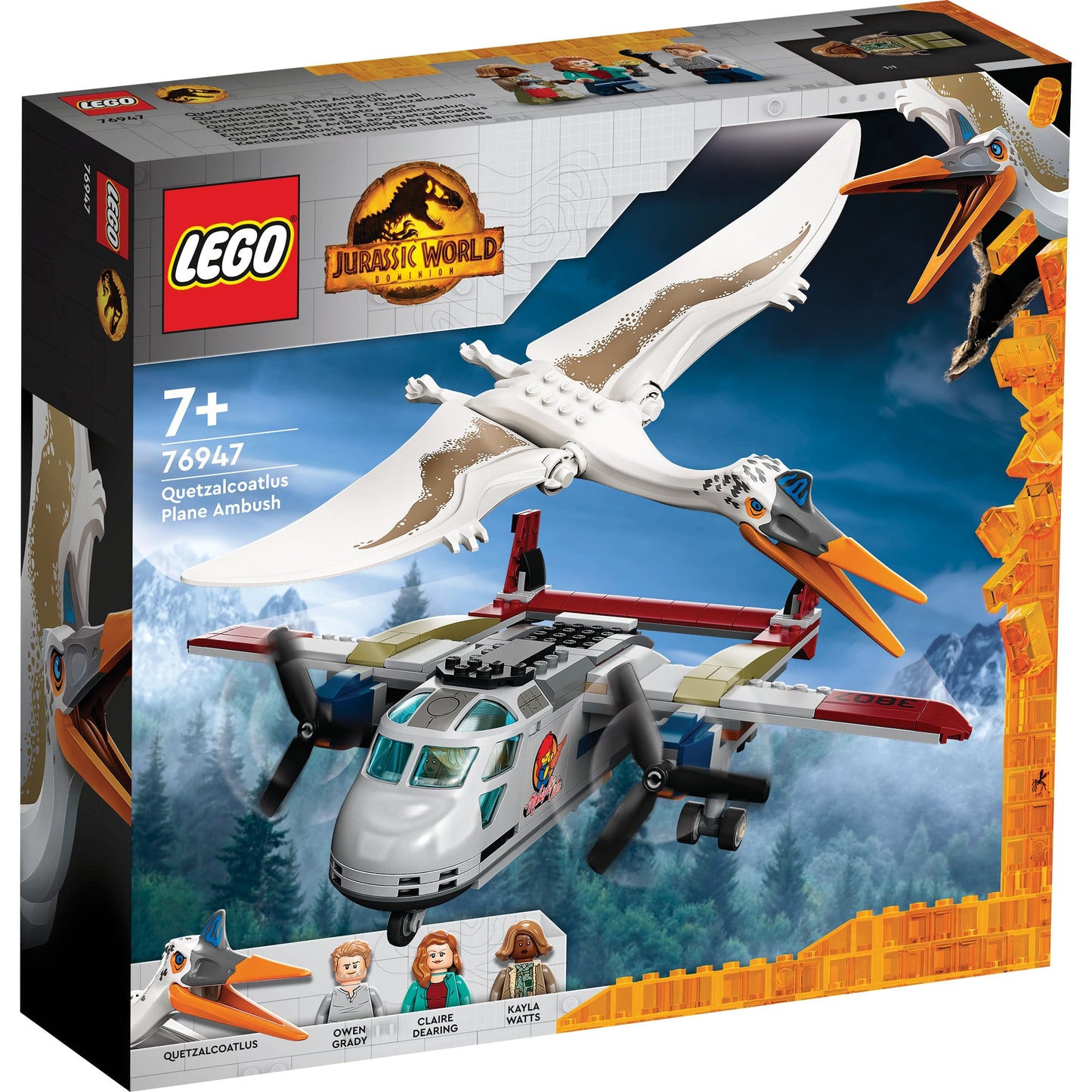 LEGO® Jurassic World Quetzalcoatlus Plane Ambush - Đồ chơi lắp ráp Máy bay & Khủng long - LEGO 76947 - Hình ảnh sản phẩm