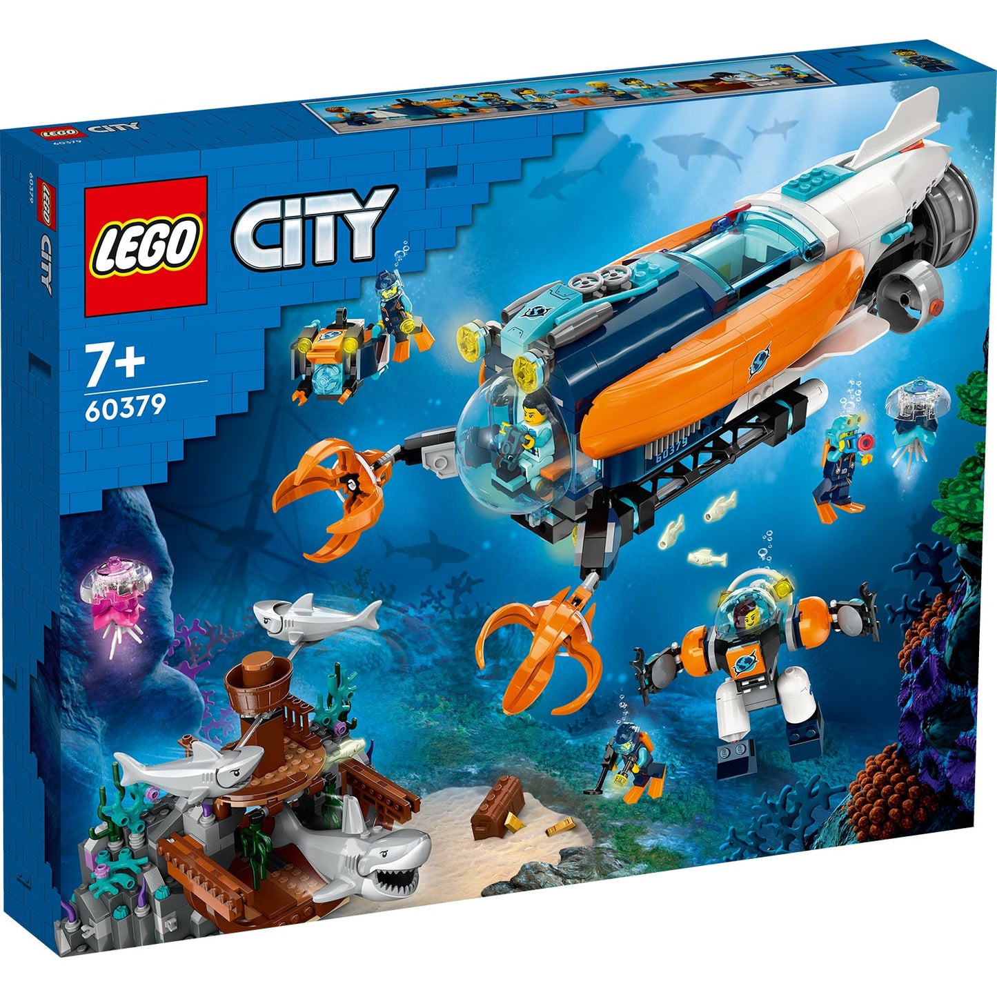 LEGO® City Deep-Sea Explorer Submarine - Tàu Ngầm Thám Hiểm Đại Dương LEGO 60379 - Hình ảnh sản phẩm