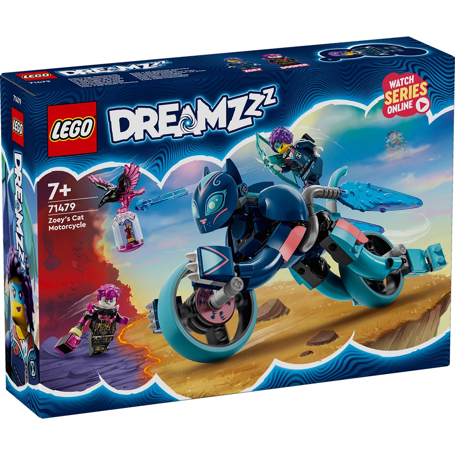LEGO® DREAMZzz™ Zoey’s Cat Motorcycle - Mô hình Xe Mô Tô Mèo 2 Trong 1 - LEGO 71479 - Hình ảnh sản phẩm