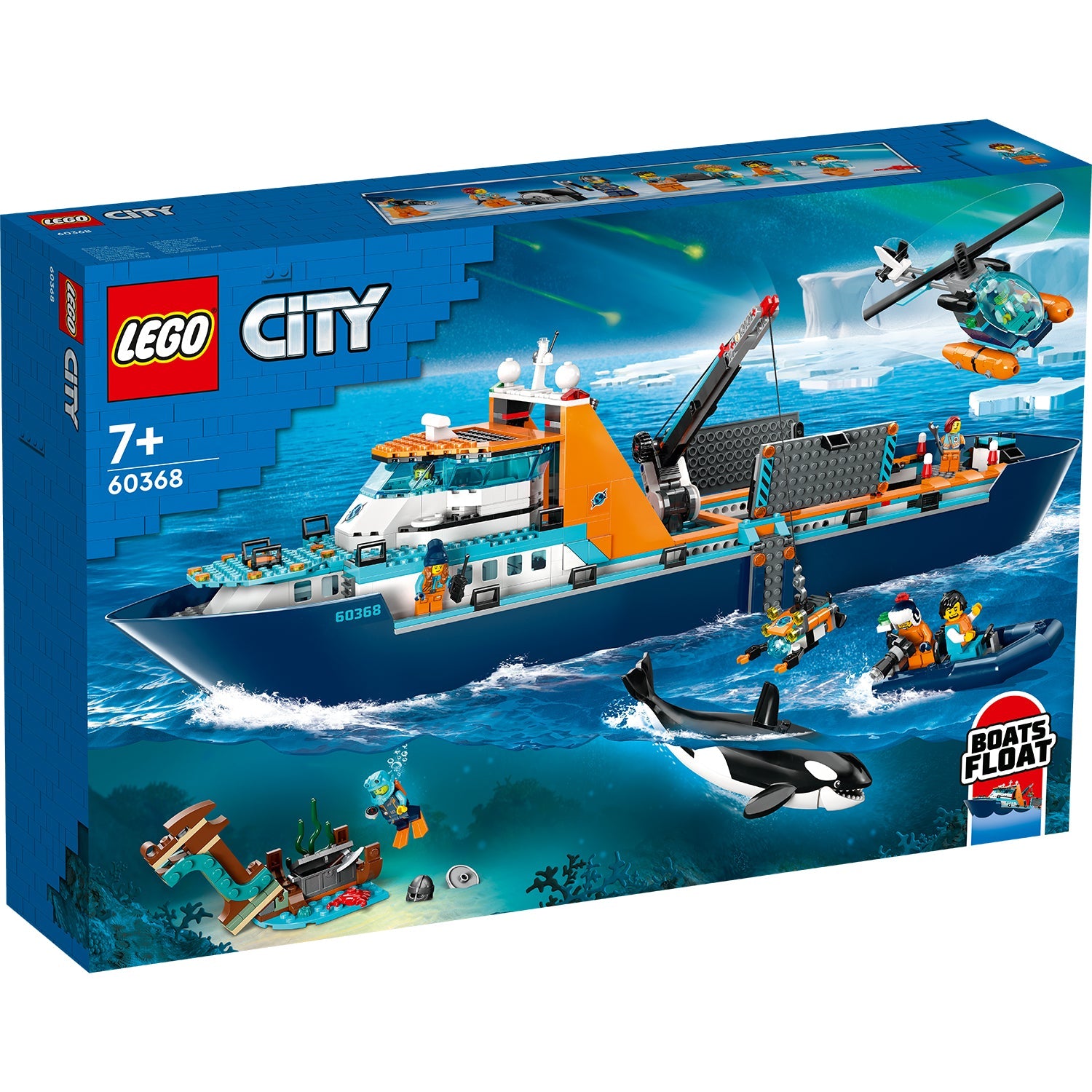 LEGO® City Arctic Explorer Ship - Bộ Đồ Chơi Tàu Thám Hiểm Bắc Cực - LEGO 60368 - Hình ảnh sản phẩm