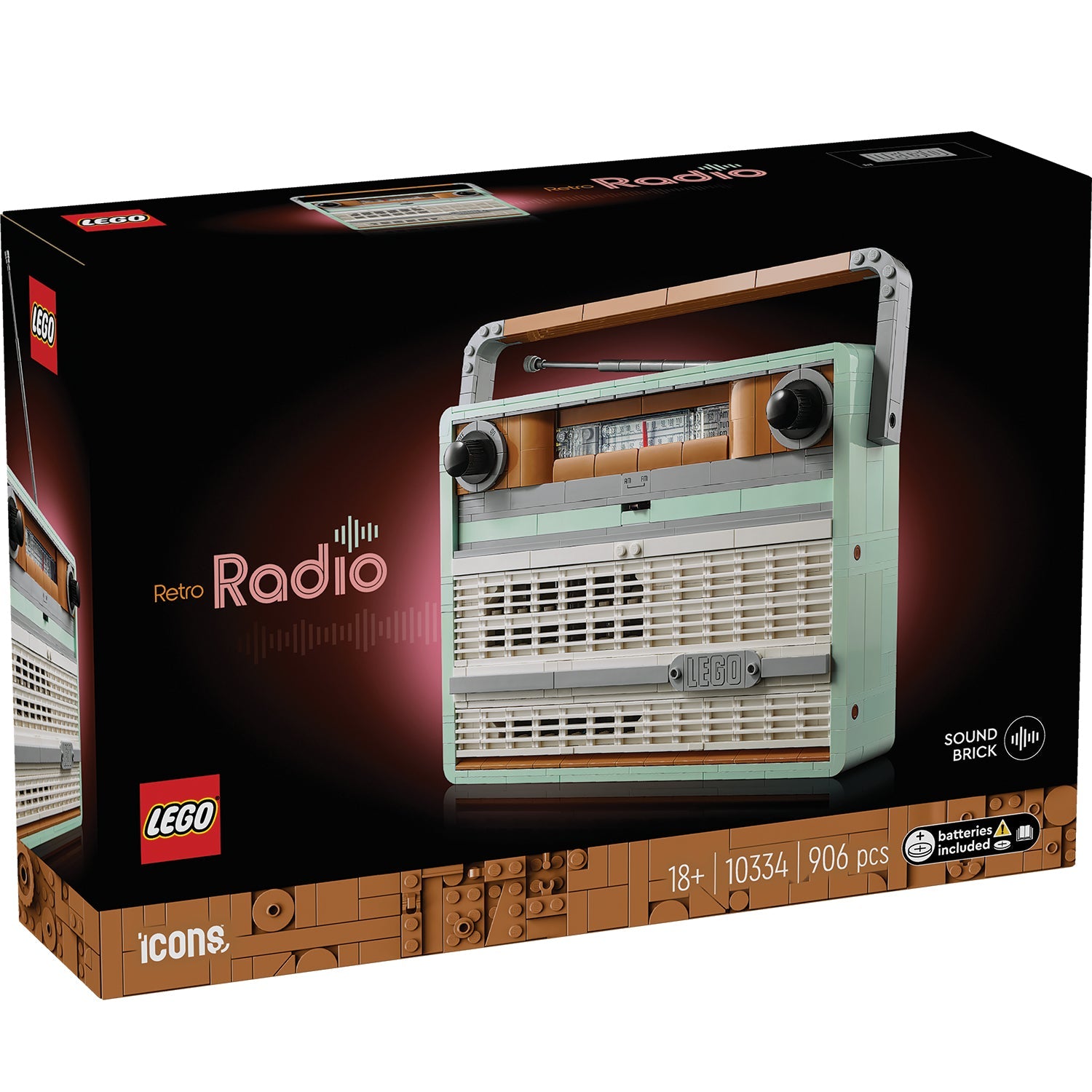 LEGO® ICONS™ Retro Radio - Mô Hình Đài Radio Cổ Điển (10334) - Hình ảnh sản phẩm