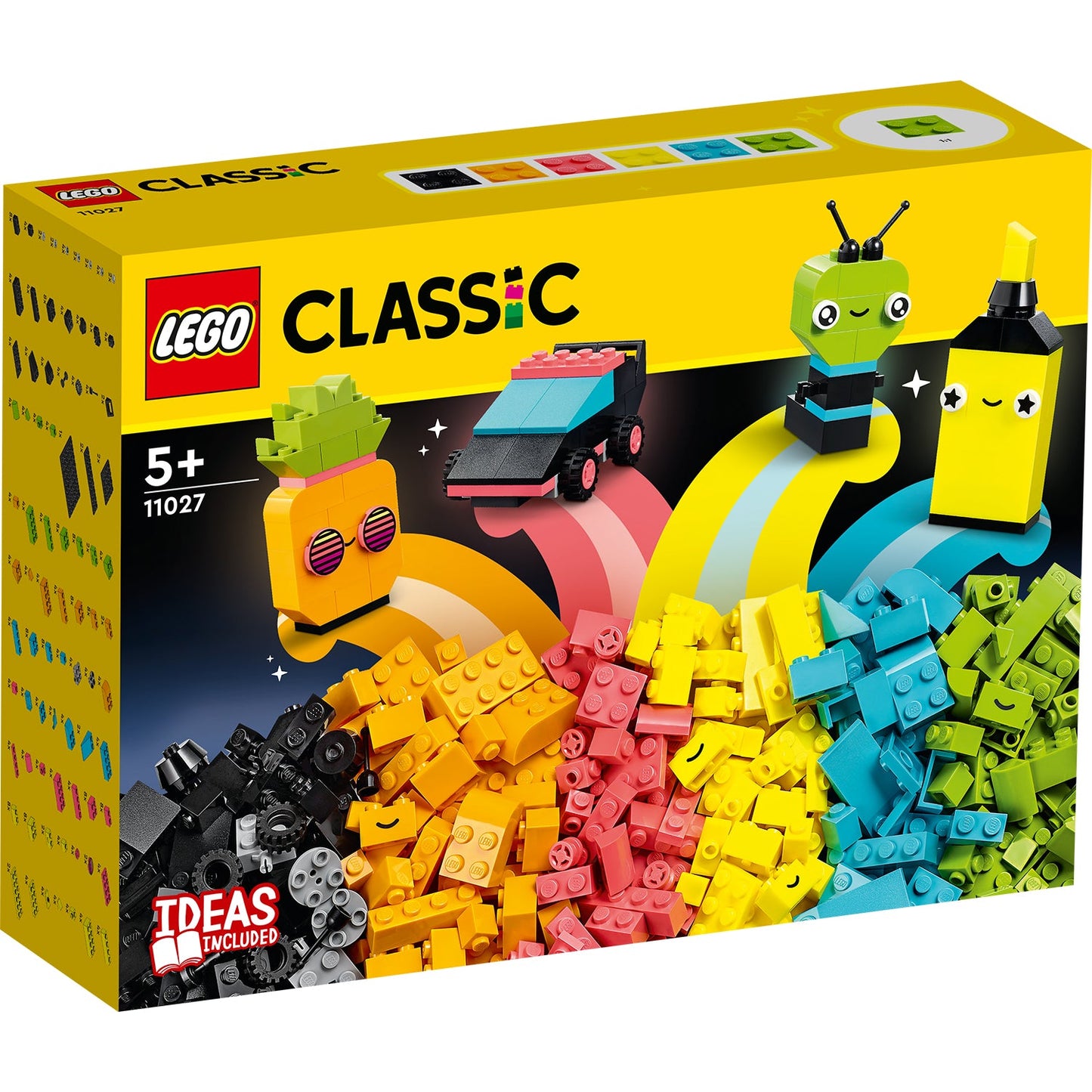 LEGO® Classic Creative Neon Fun - Bộ Đồ Chơi Lắp Ráp Sáng Tạo Màu Neon - LEGO 11027 - Hình ảnh sản phẩm
