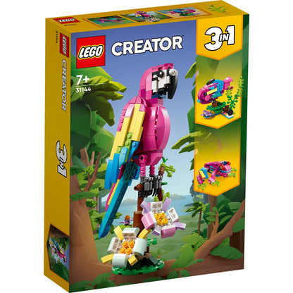 LEGO® Creator 3-in-1 Exotic Pink Parrot - Đồ Chơi Lắp Ráp Vẹt Hồng 3-trong-1 LEGO 31144 - Hình ảnh sản phẩm