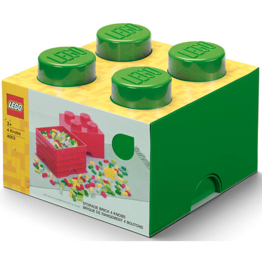 LEGO Storage Brick 4 Stud - Dark Green - Hộp đựng đồ chơi LEGO 4 nút chính hãng - Hình ảnh sản phẩm