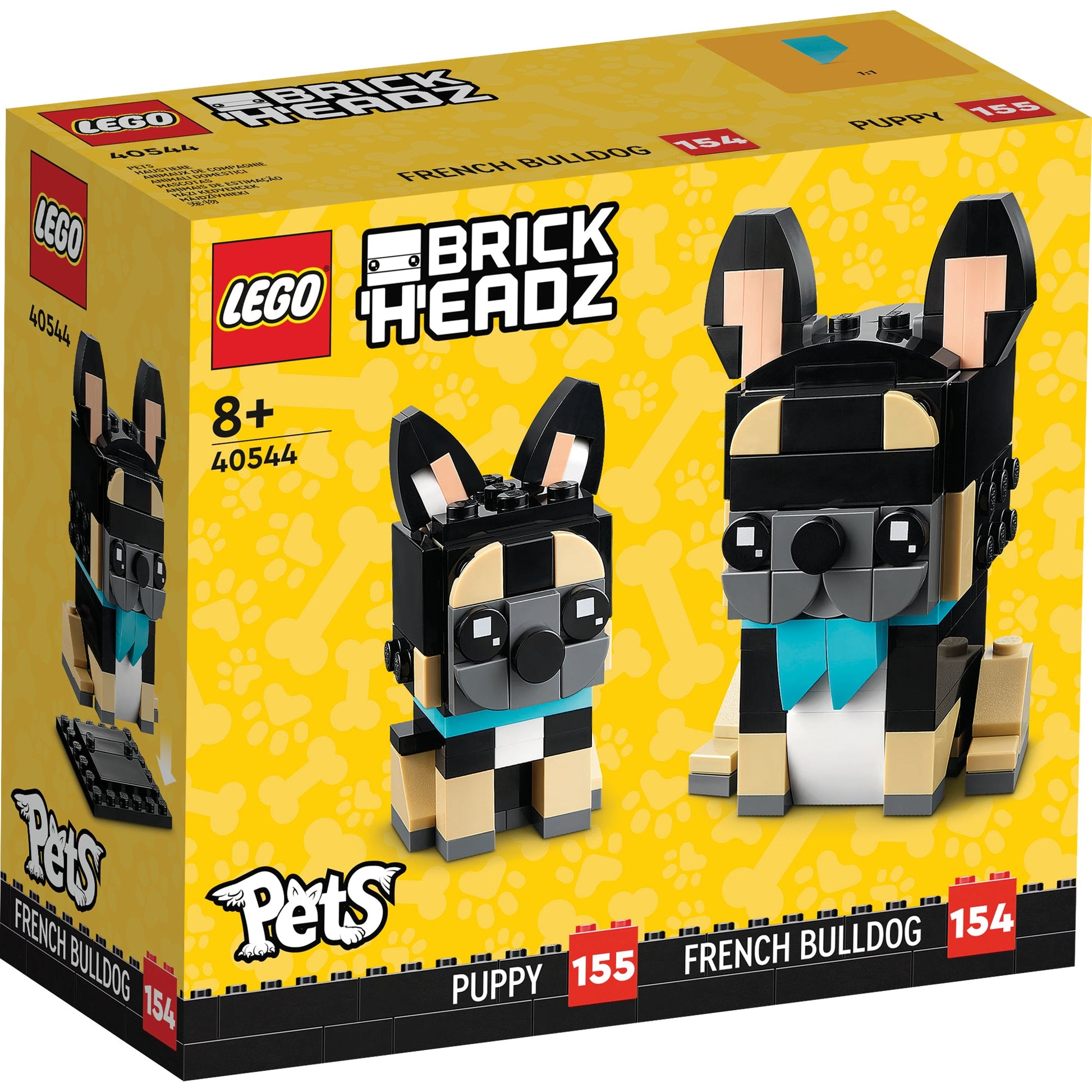 LEGO® BrickHeadz™ French Bulldog - Đồ chơi lắp ráp Chó Bulldog Pháp 40544 - Hình ảnh sản phẩm