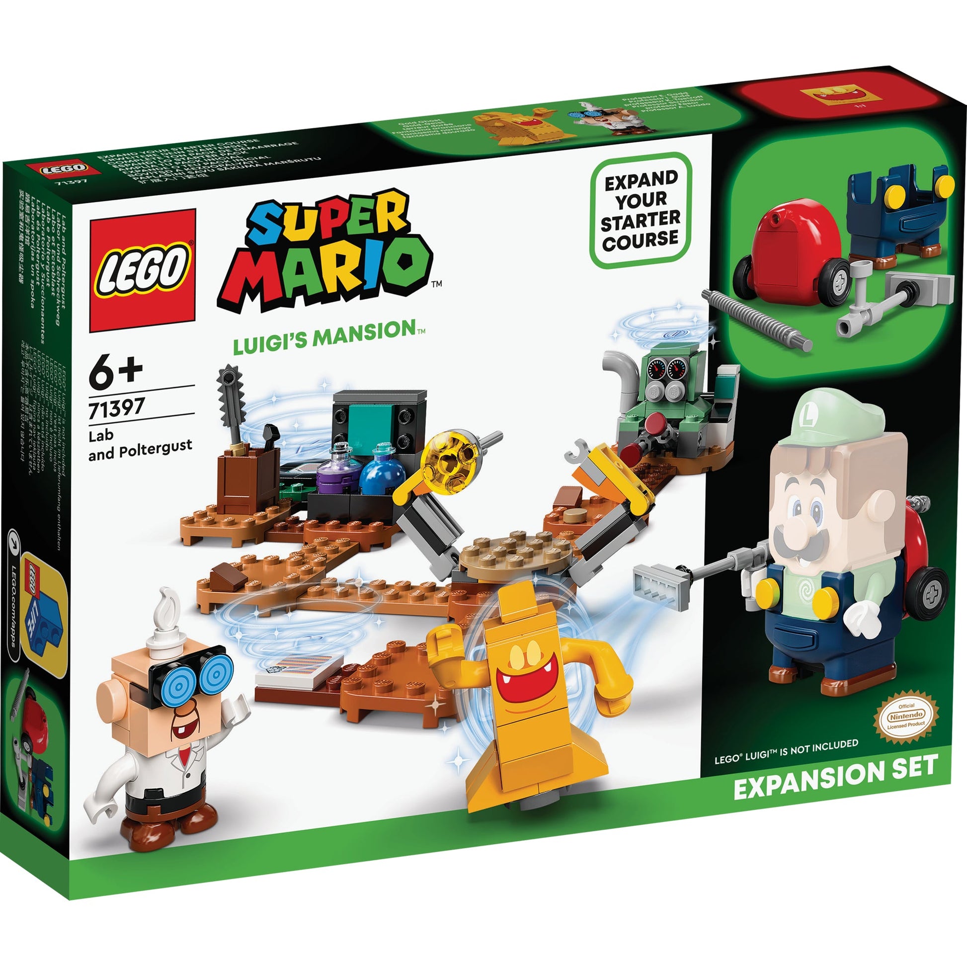 LEGO® Super Mario™ Luigi’s Mansion™ Lab and Poltergust Expansion Set 71397 - Bộ Mở Rộng Phòng Thí Nghiệm LEGO - Hình ảnh sản phẩm