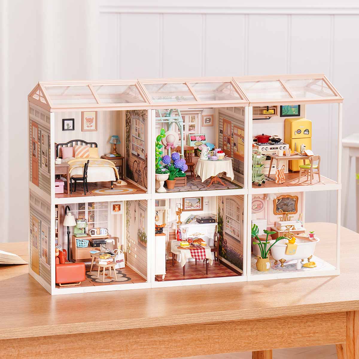 Rolife Super Creator Series - 6 in 1 Six Grid - Mô hình nhà gỗ DIY thu nhỏ - Rolife