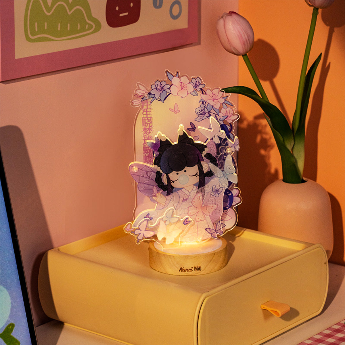 Rolife Acrylic Puzzle Night Light - Lantern Festival PTY003 - Đồ chơi xếp hình 3D tích hợp đèn ngủ - Rolife