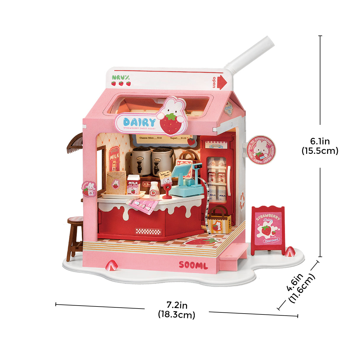 Rolife Food Box Shop - Mô hình nhà búp bê tí hon DIY - Rolife