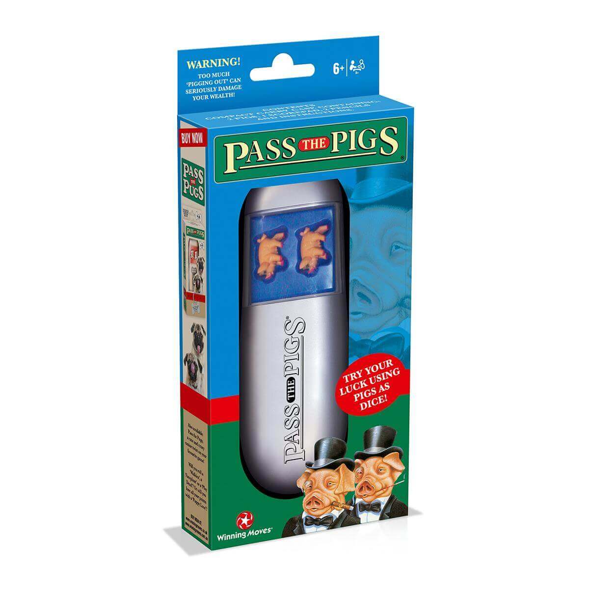 Pass the Pigs Dice Game - Trò Chơi Xúc Xắc Kinh Điển Vui Nhộn - Winning Moves - Hình ảnh sản phẩm
