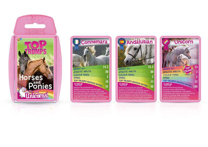 Horses, Ponies & Unicorns Top Trumps Card Game - Trò chơi thẻ bài giáo dục - Winning Moves - Hình ảnh bổ sung 5