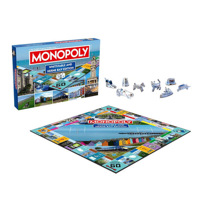 Whitstable and Herne Bay Monopoly Board Game - Trò Chơi Cờ Tỷ Phú Phiên Bản Bờ Biển Kent - Winning Moves - Hình ảnh chi tiết 2