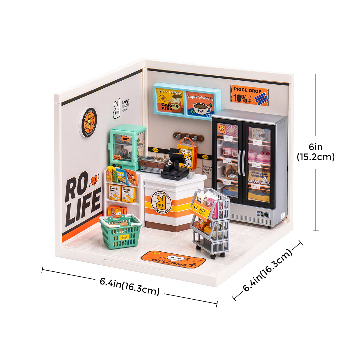 Rolife Energy Supply Store - Mô hình nhà nhựa tí hon Super Creator - DW002