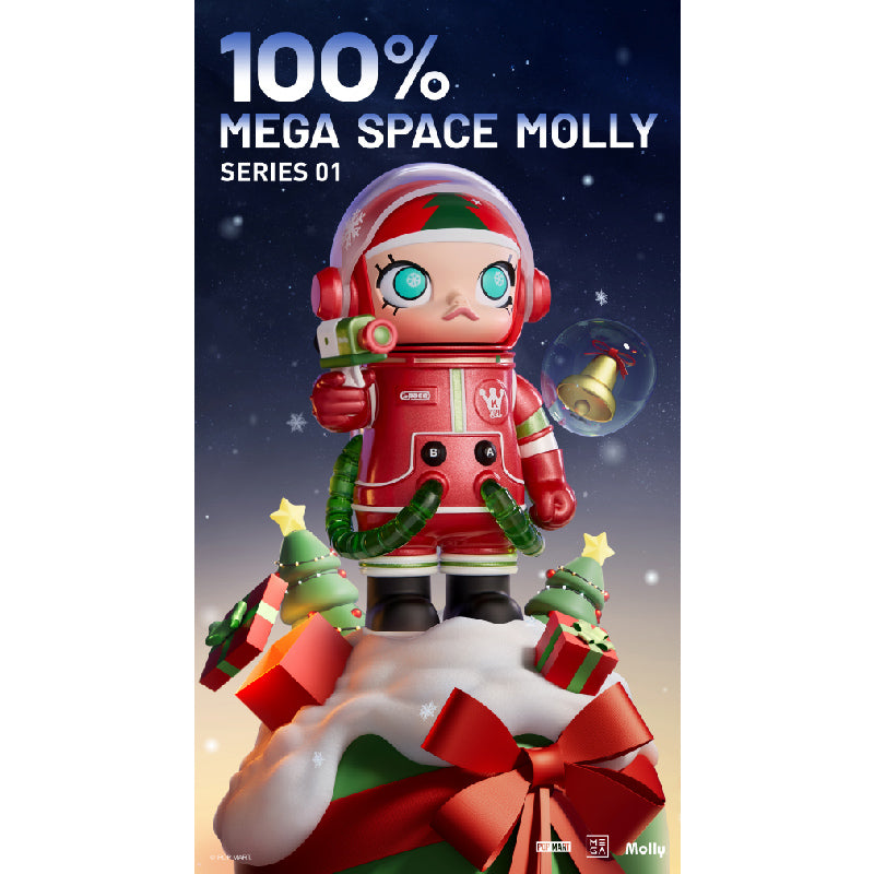Mega Collection 100% Space Molly Series 1 - Mô hình Blind Box Art Toy - POP MART