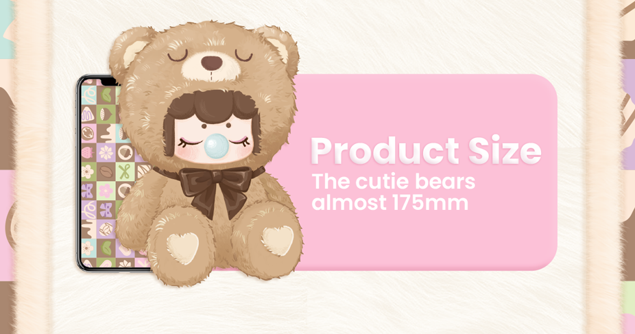 Nanci Plush Chocolate Bear - Gấu bông bí ẩn - Rolife