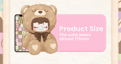 Nanci Plush Chocolate Bear - Gấu bông bí ẩn - Rolife