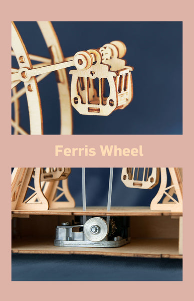 Rolife Ferris Wheel (TGN01) - Mô hình Gỗ 3D Lắp ráp Hộp nhạc DIY - Rolife
