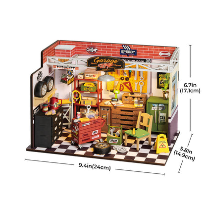 Rolife DIY Miniature House Kit - Garage Workshop DG165 - Mô hình nhà gỗ tí hon tự làm - Rolife