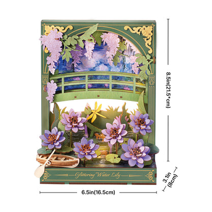 Rowood 3D Wooden Puzzle - Glittering Water Lily - Mô hình lắp ráp gỗ 3D - Rolife TH001
