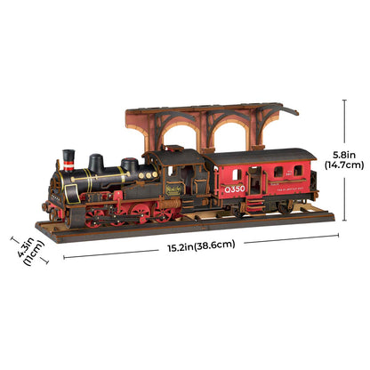 Rolife 3D Wooden Puzzle - Steam Journey TGS01 - Mô hình gỗ 3D đầu tàu hơi nước - Rolife