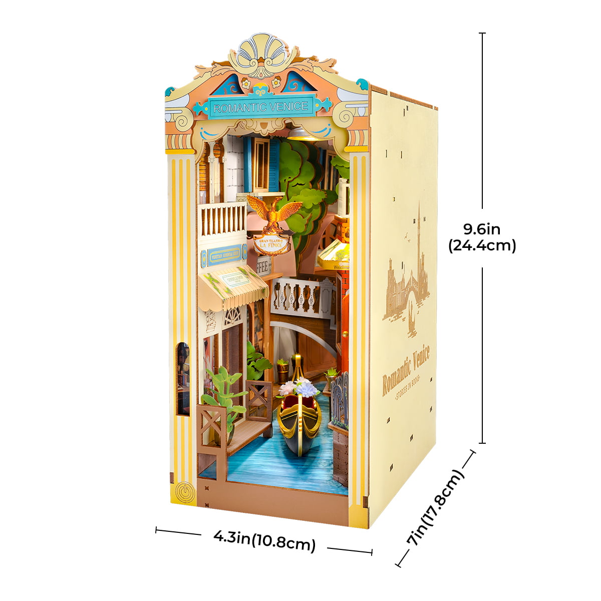 Rolife Book Nook Kit - Romantic Venice TGB08 - Mô hình lắp ráp gỗ DIY - Rolife