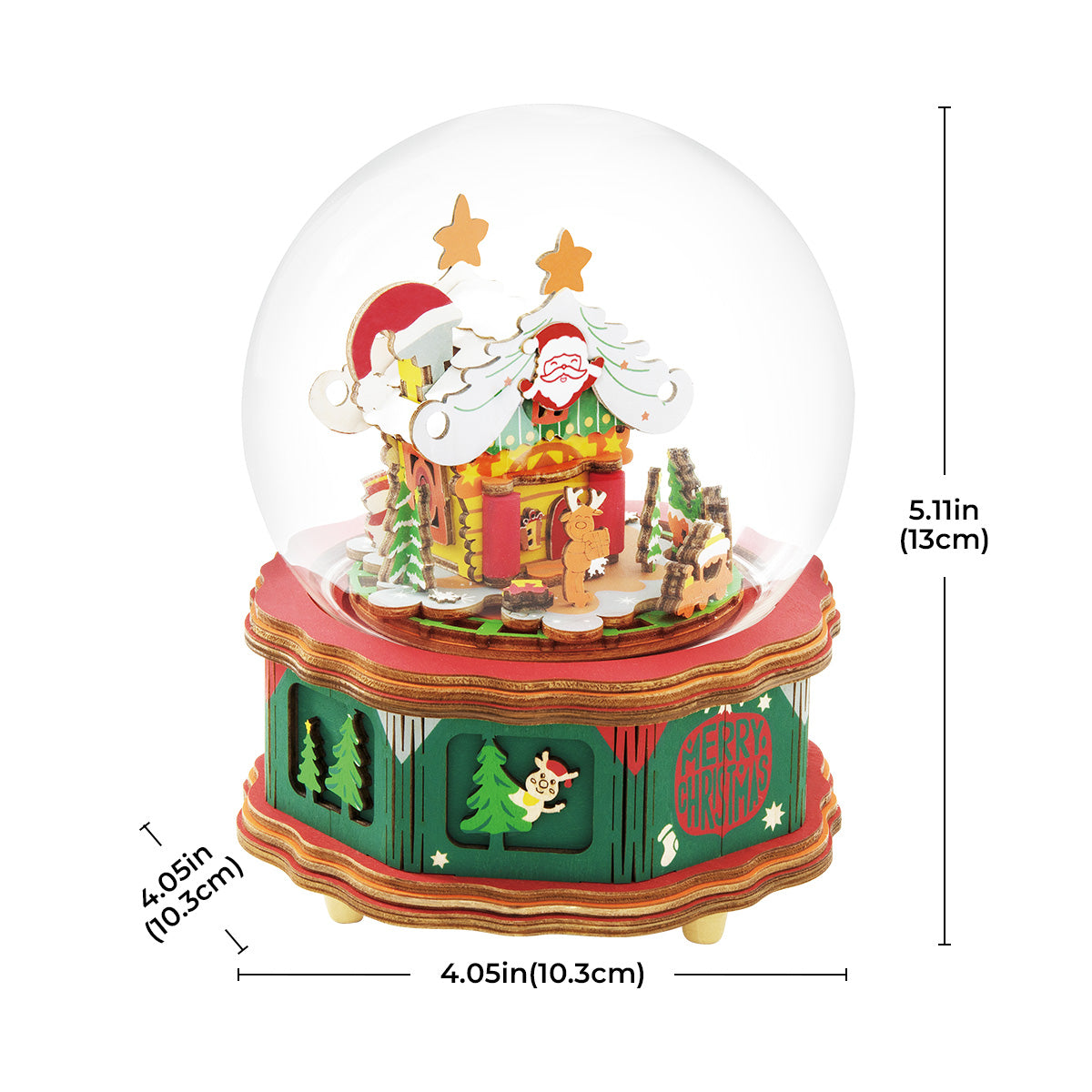 Rolife DIY Music Box - Christmas Town AM46 - Mô hình hộp nhạc gỗ lắp ráp - Rolife AM46