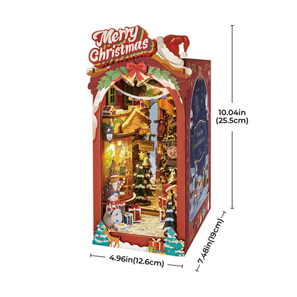 Rolife DIY Book Nook Insert - Christmas Street TGC06 - Mô hình lắp ráp kệ sách Giáng sinh - Rolife
