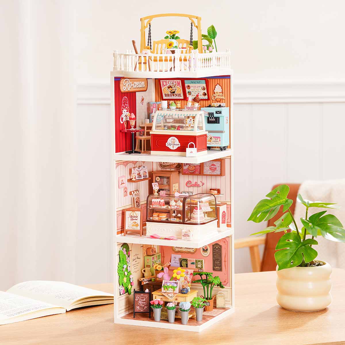 Rolife Super Creator Series - 3 in 1 I Shape - Mô hình nhà búp bê DIY - Rolife