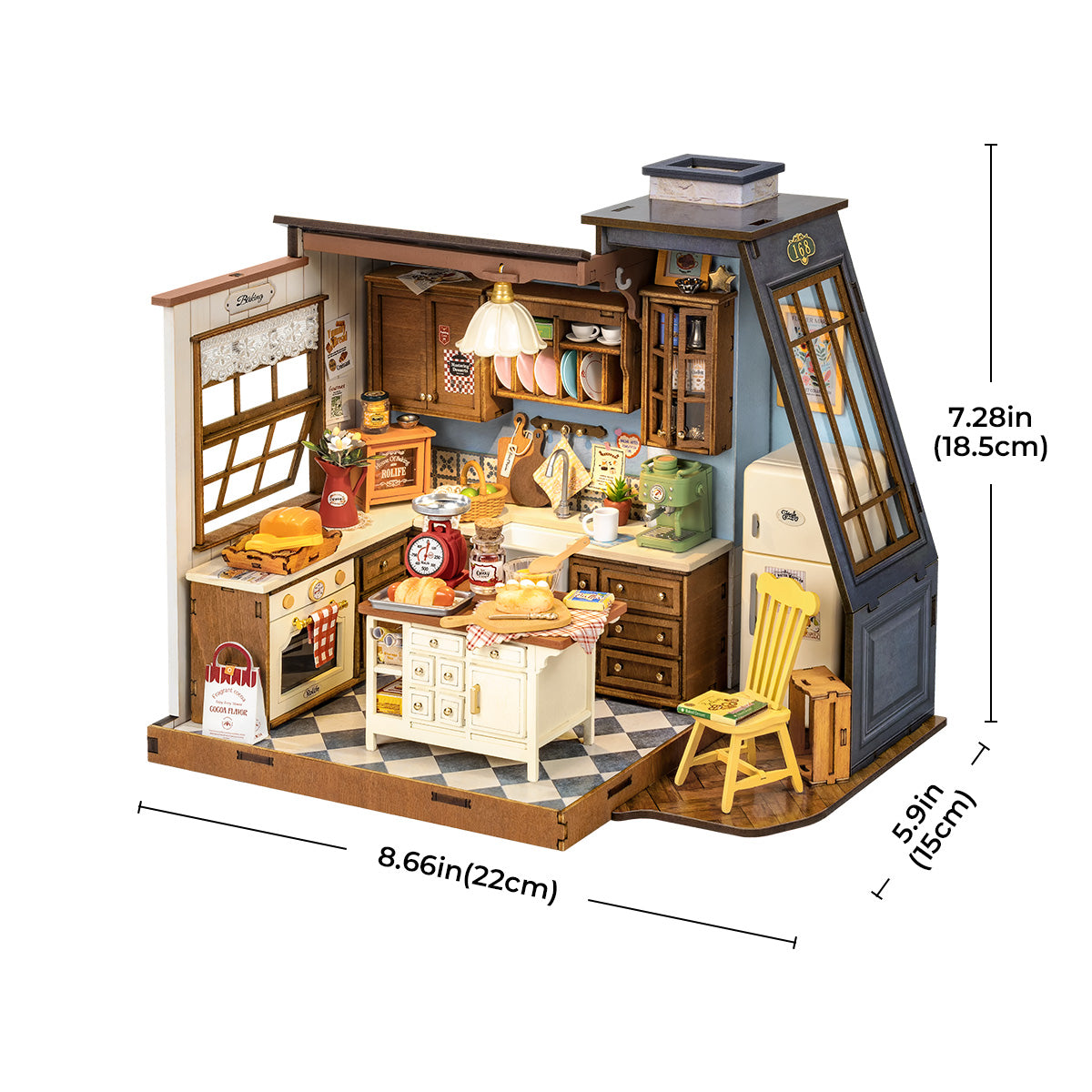 Rolife Baking Kitchen DIY Miniature House DG172 - Mô hình gỗ lắp ráp căn bếp thu nhỏ - Rolife