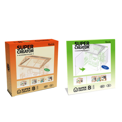 Rolife Super Creator 15 in 1 Plastic DIY Miniature House - Mô hình nhà búp bê lắp ghép nhựa - Rolife