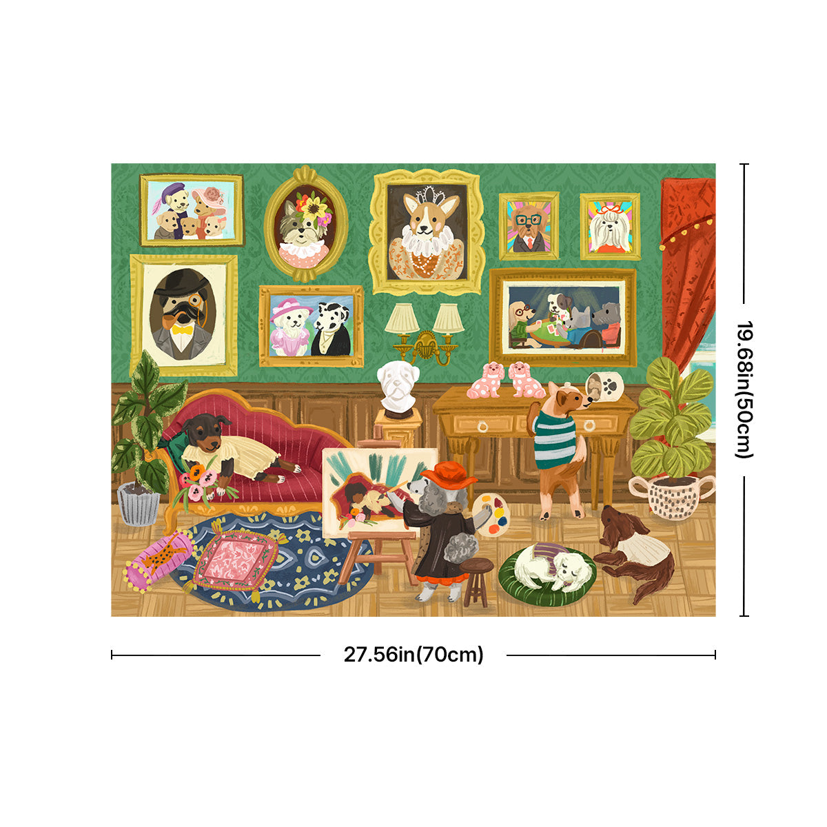 Rolife Doggie Art Gallery 1000 Piece Jigsaw Puzzle PT008 - Tranh ghép hình 1000 mảnh - Rolife PT008
