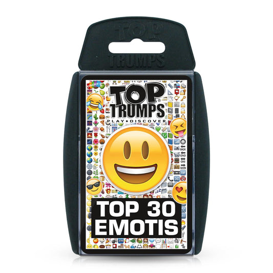Top 30 Emotis Top Trumps Card Game - Trò chơi thẻ bài biểu tượng cảm xúc Emoji - Winning Moves - Hình ảnh sản phẩm