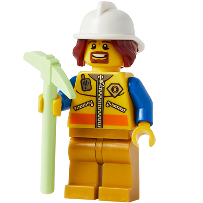 Minifigure The Construction Worker - Mô Hình Nhân Vật Công Nhân Xây Dựng LEGO - Hình ảnh chi tiết 2
