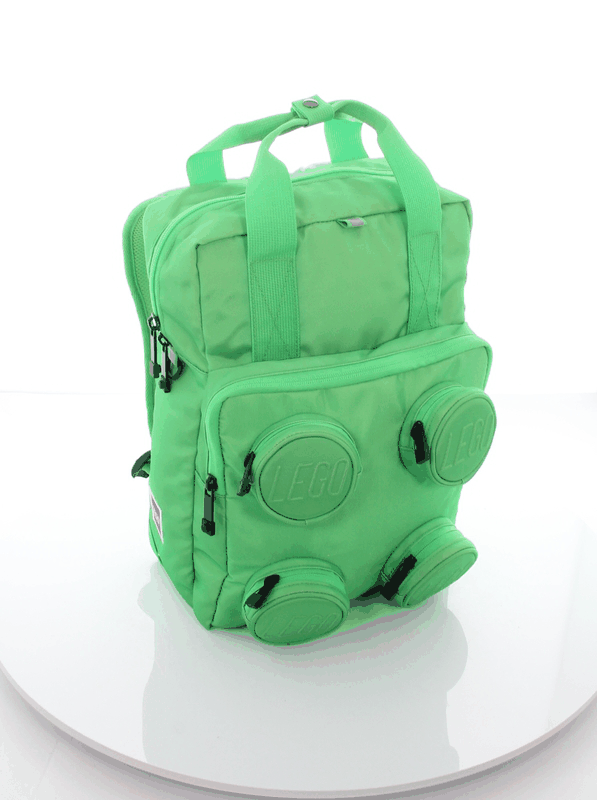LEGO Signature Brick 2x2 Backpack - Green Balo LEGO Hình Viên Gạch Cao Cấp - Hình ảnh bổ sung 7
