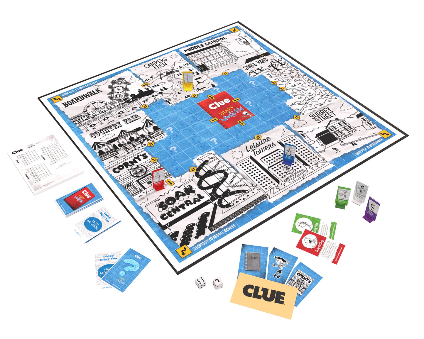 CLUE®: Diary of a Wimpy Kid - Trò chơi board game thám tử - The Op Games