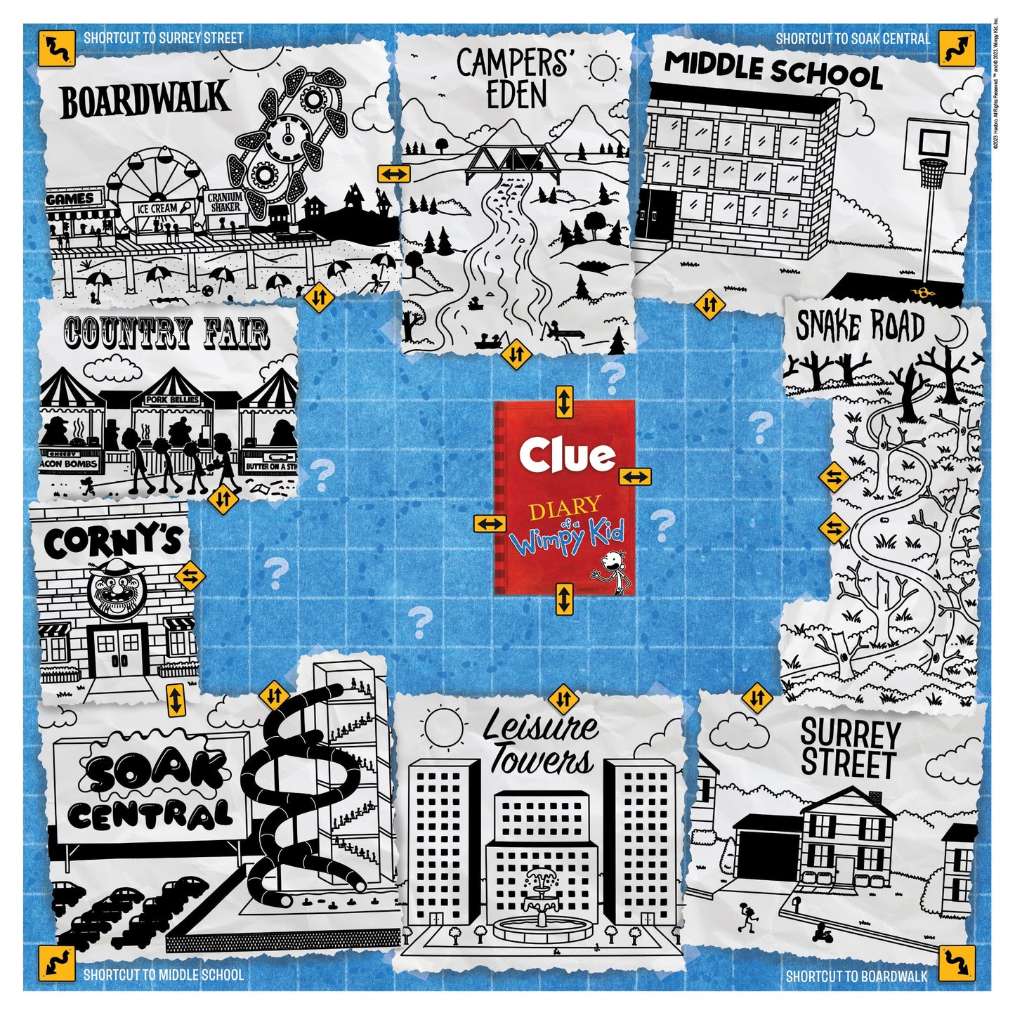 CLUE®: Diary of a Wimpy Kid - Trò chơi board game thám tử - The Op Games