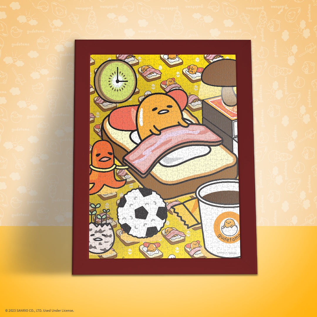 Gudetama “Work From Bed” 1,000 Piece Puzzle - Đồ chơi Ghép hình 1000 mảnh - The Op Games - Hình ảnh bổ sung 4