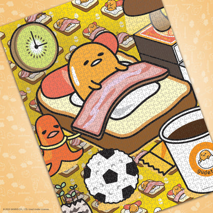 Gudetama “Work From Bed” 1,000 Piece Puzzle - Đồ chơi Ghép hình 1000 mảnh - The Op Games - Góc nhìn khác 3