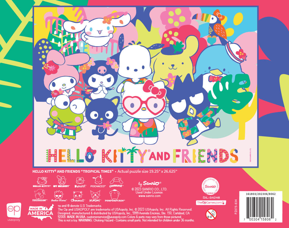 Hello Kitty® and Friends "Tropical Times" 1,000 Piece Puzzle - Trò chơi Xếp hình Jigsaw Puzzle - The Op Games The Op Games - 