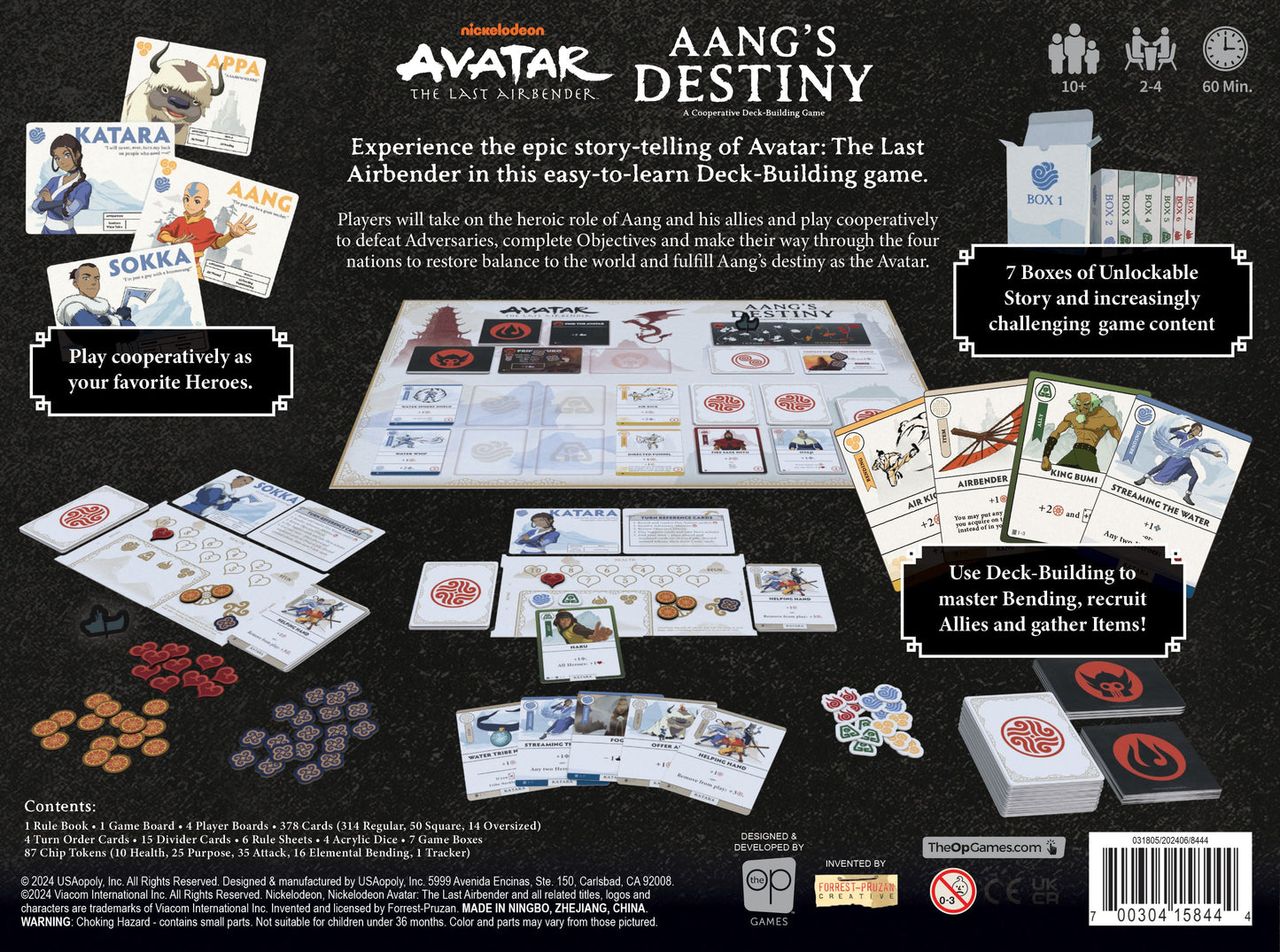Avatar The Last Airbender: Aang's Destiny - Board Game Xây Dựng Bộ Bài Hợp Tác - The Op Games