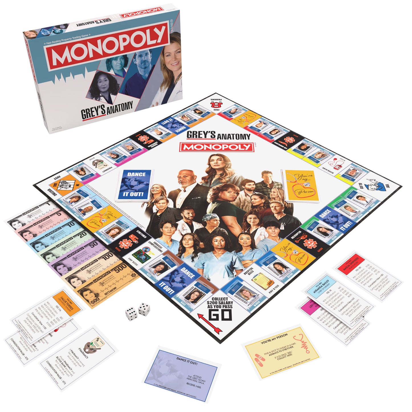MONOPOLY®: Grey's Anatomy - Trò chơi cờ tỷ phú chủ đề y khoa - The Op Games